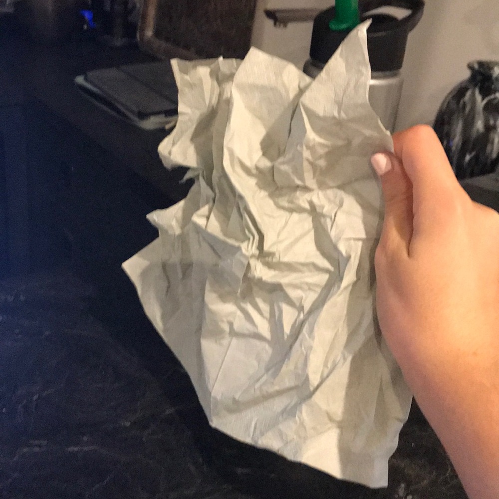 This napkin has been touched by Justin Bieber.
